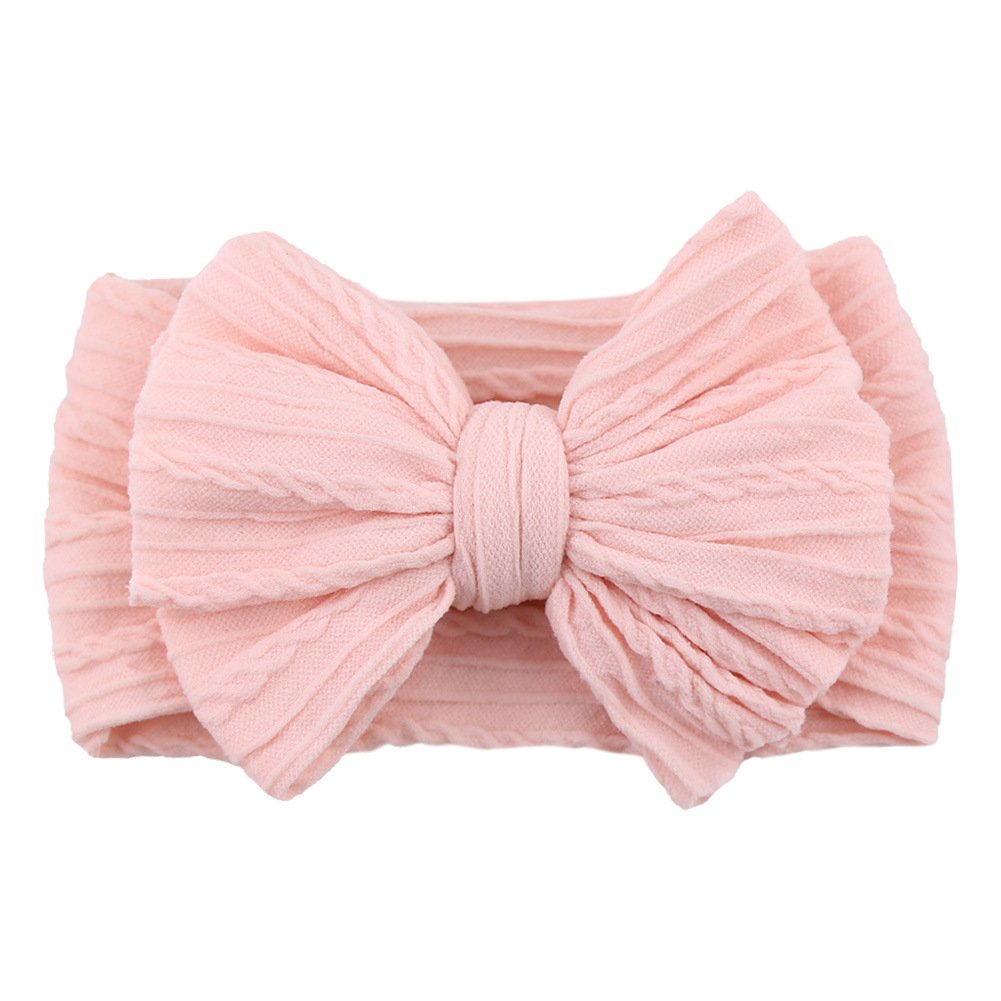Handmade Baby Headbands with Bows – Soft Stretchy Nylon - Image 9