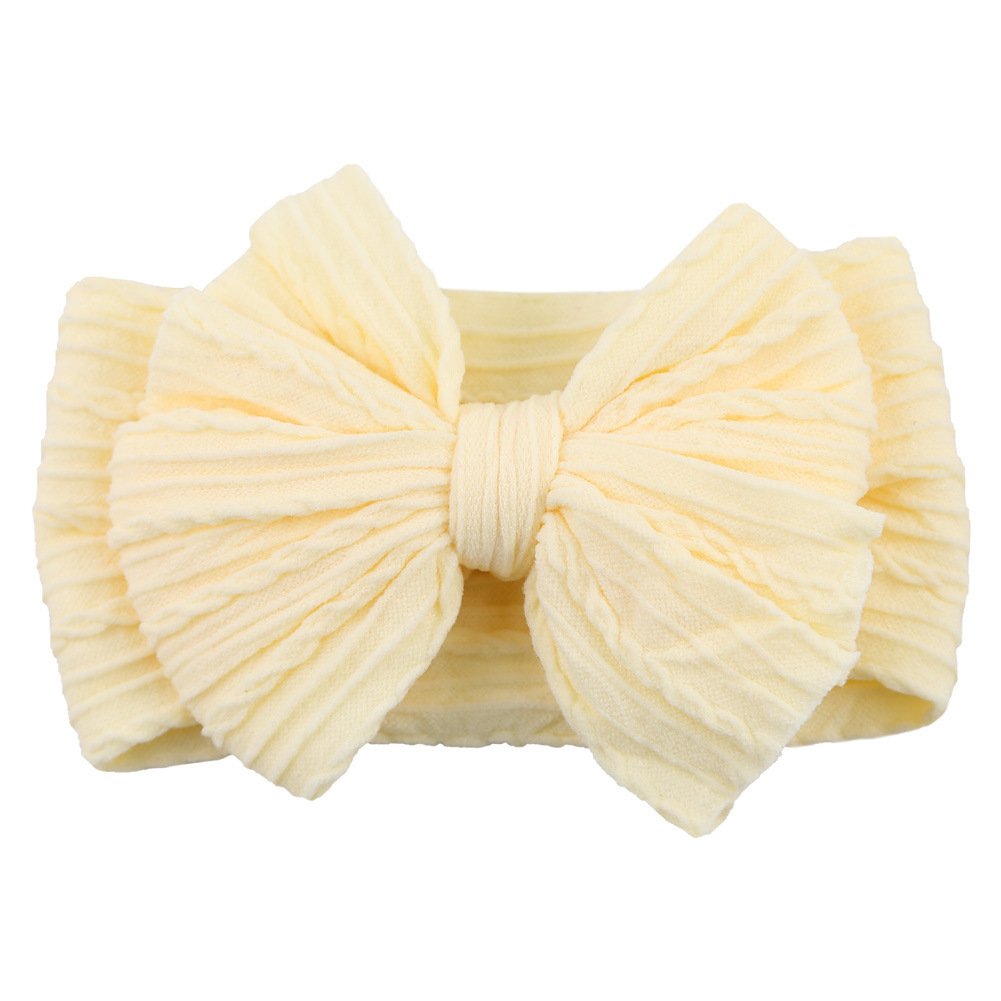 Handmade Baby Headbands with Bows – Soft Stretchy Nylon - Image 5