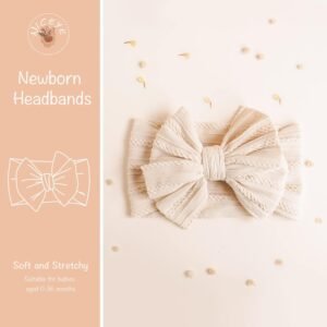 Alternative view of Handmade Baby Headbands with Bows – Soft Stretchy Nylon