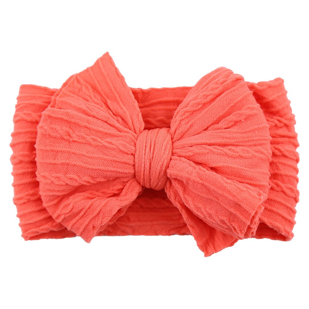Handmade Baby Headbands with Bows – Soft Stretchy Nylon - Image 10