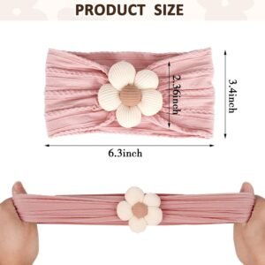 Alternative view of Baby Flower Headbands – Soft Nylon, Newborn to Toddler