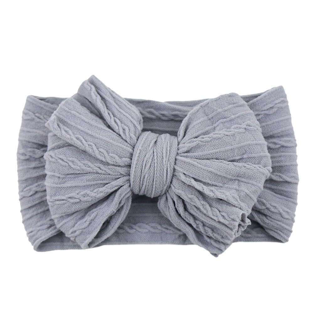 Handmade Baby Headbands with Bows – Soft Stretchy Nylon - Image 8